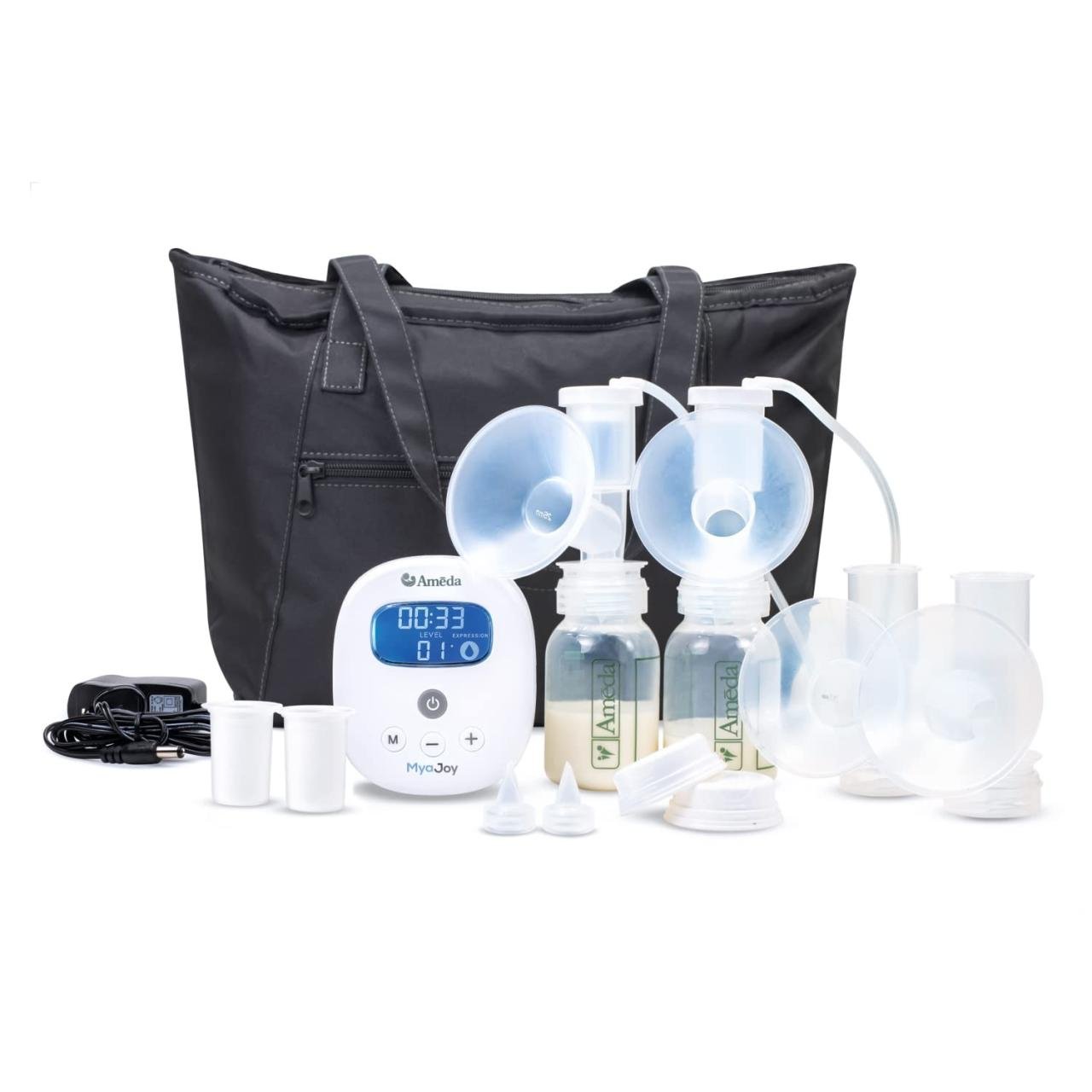 Ameda Mya Joy Plus Double Breast Pump with Tote | Carewell