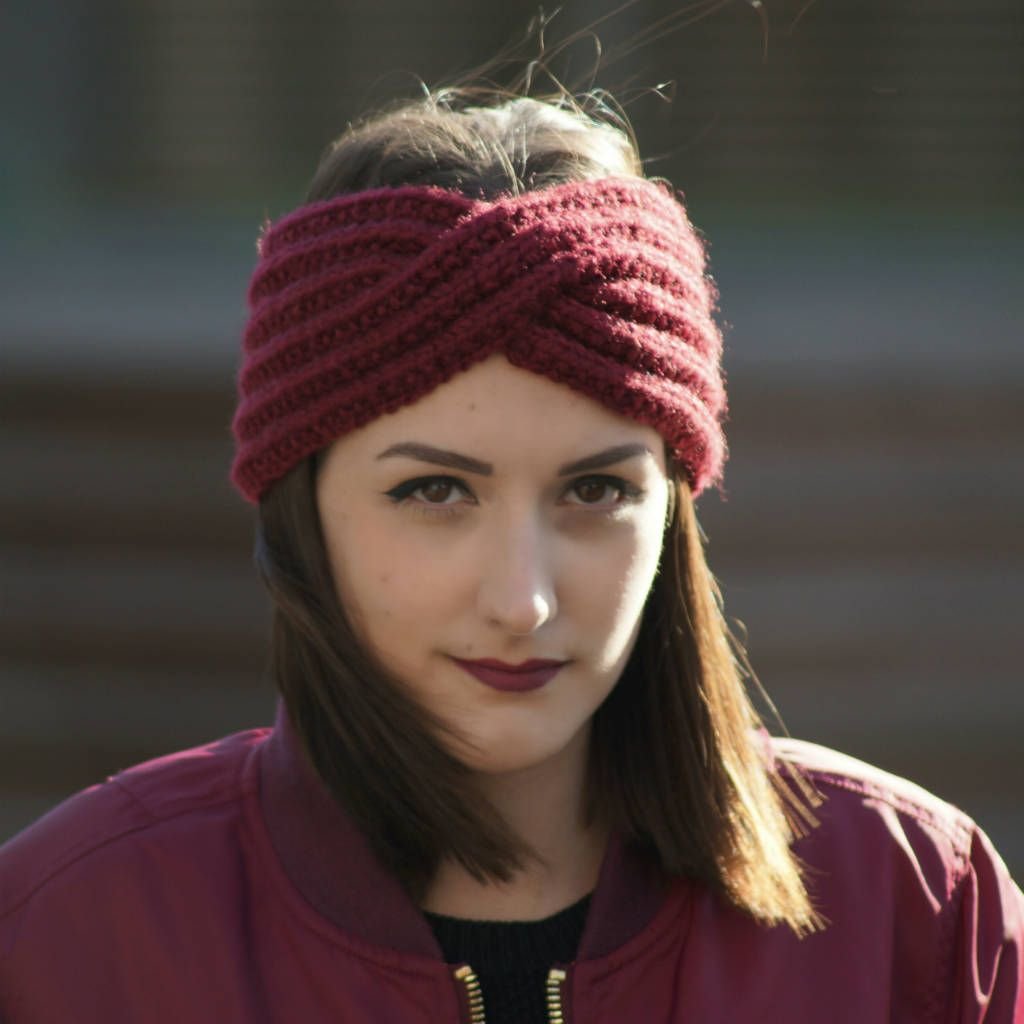 Bandeau headband LMC | Tuto bonnet tricot, Tricot headband, Tricot
