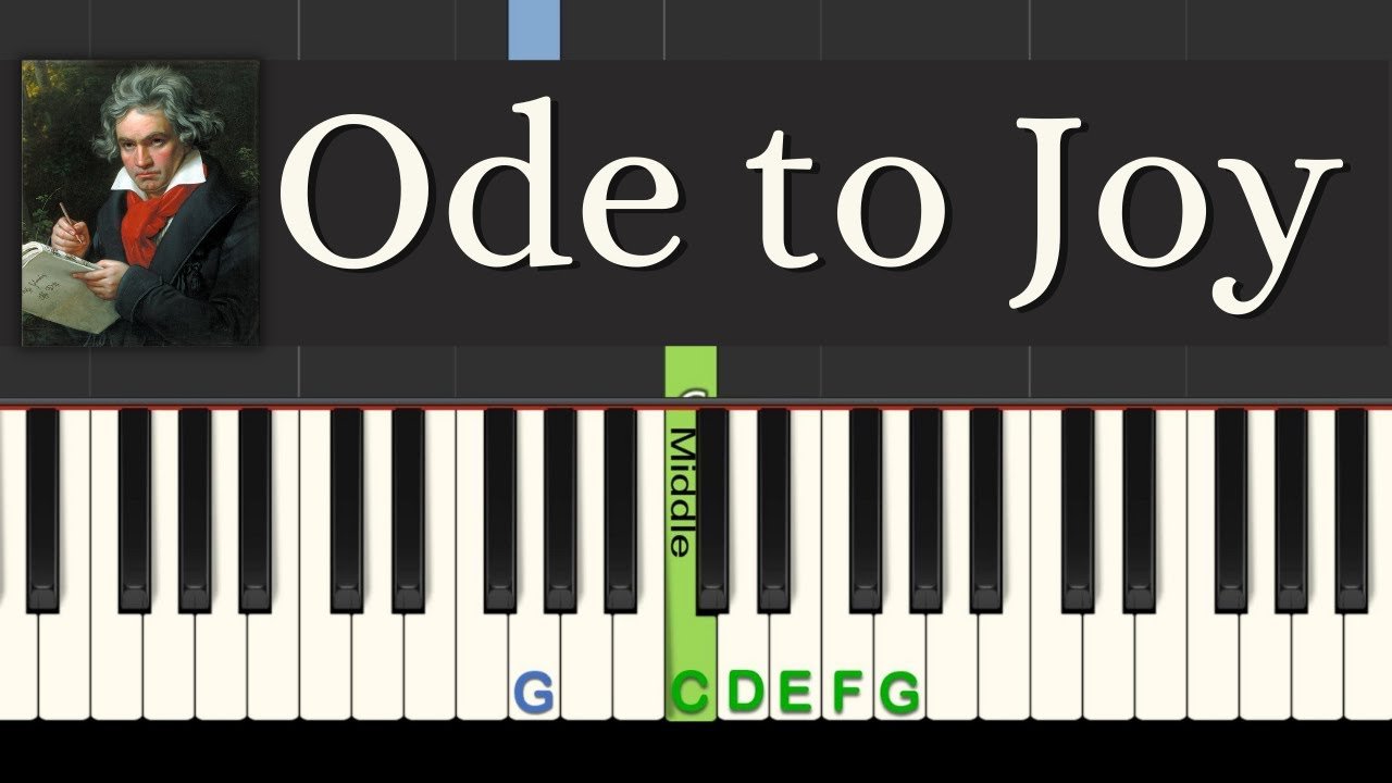 Ode to joy beginner piano