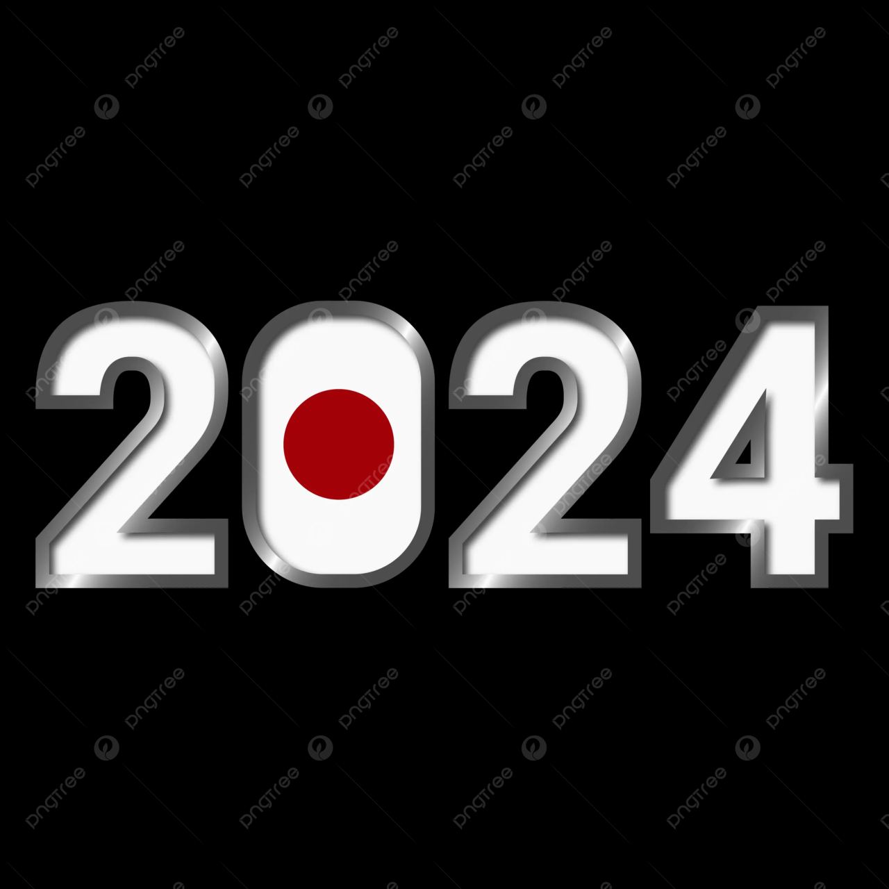 2024 Japonya Bayrağı Artfont Vektörü, 2024, 2024 Japonya, Japonya 2024 ...