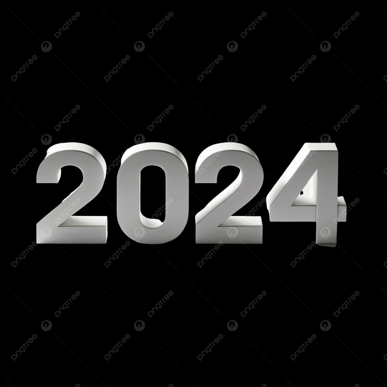 Header Lettering 2024 2024 Background Calendar Banner New Year 2024